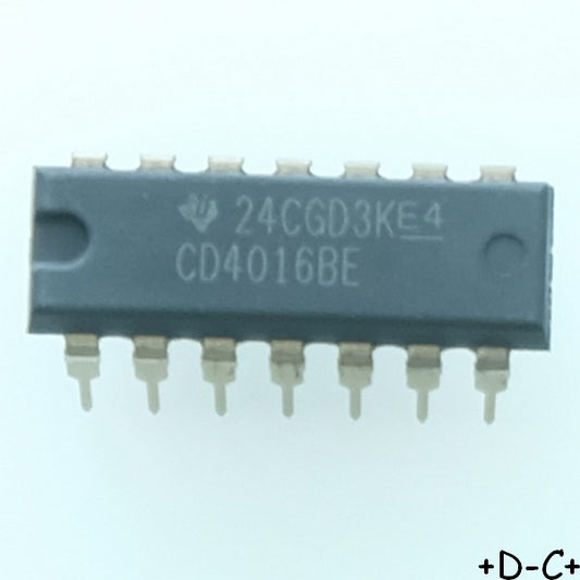 CD4016BE CMOS Quad Bilateral Switch DIP-14 Texas RoHS