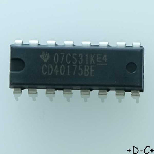 CD40175BE Flip Flop D-Type Bus Interface DIP-16 Texas RoHS