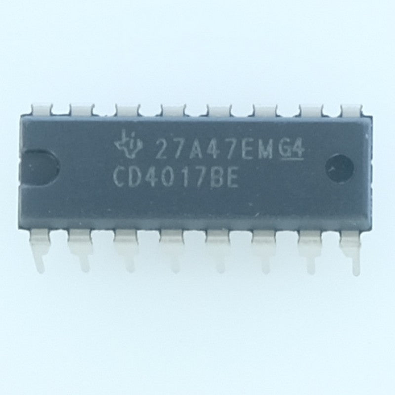 CD4017BE CMOS Compteur Décodeur décimal Johnson DIP-16 Texas - Distri-Compo