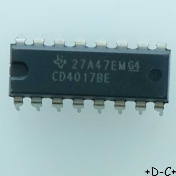 CD4017BE CMOS Decade Counter DIP-16 Texas RoHS