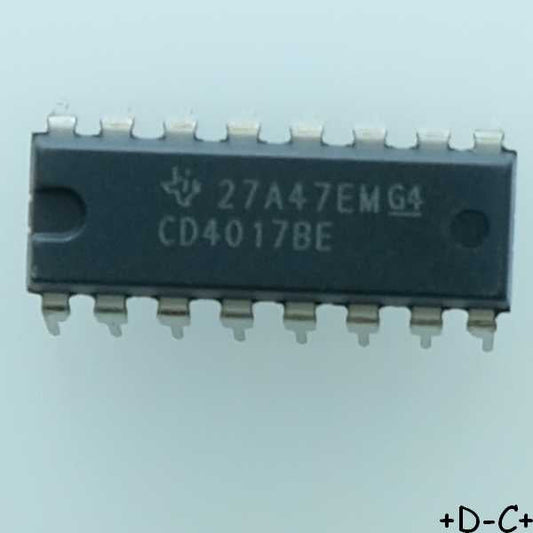 CD4017BE CMOS Decade Counter DIP-16 Texas RoHS