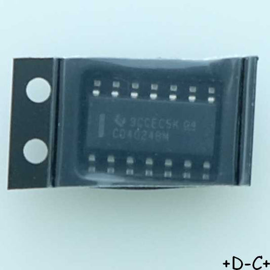 CD4024BM CMOS 7-Stage Ripple-Carry Binary Counter/Divider SO-14 Texas RoH