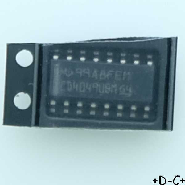 CD4049UBDR CMOS Hex Inverting Buffer/Converter SO-16 Texas RoHS