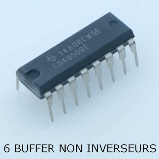 CD4050BE CMOS Hex Non-Inverting Buffer/Converter DIP-16 Texas