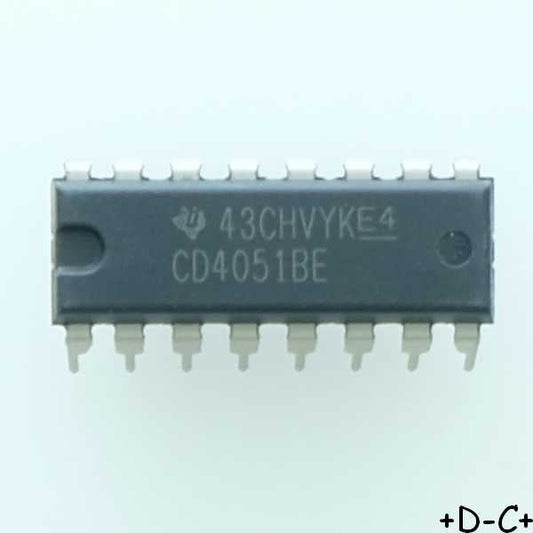 CD4051BE CMOS single 8-channel analog DIP-16 Texas RoHS