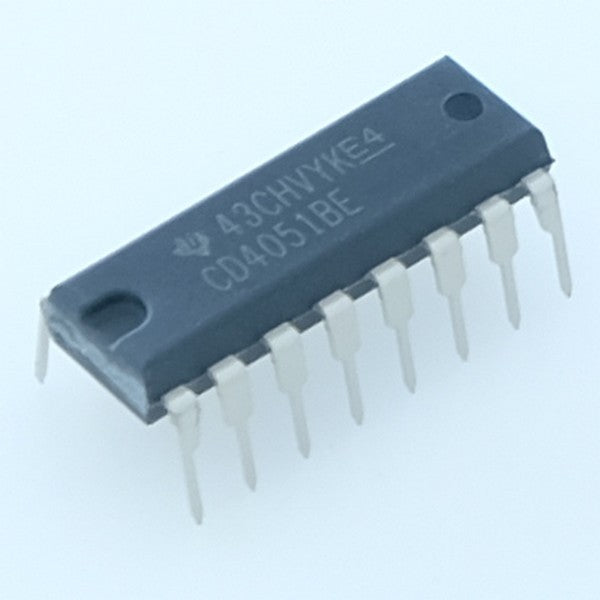 CD4051BE CMOS Multiplexeur Démultiplexeur 8:1 DIP-16 Texas Instruments