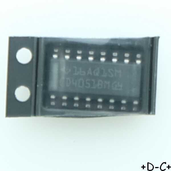 CD4051BM Single 8-Channel Analog Multiplexer-Demultiplexer SO-16 Texas RoHS