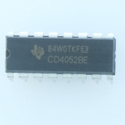 CD4052BE CMOS Double multiplexeur démultiplexeur 4:1 DIP-16 Texas Instruments