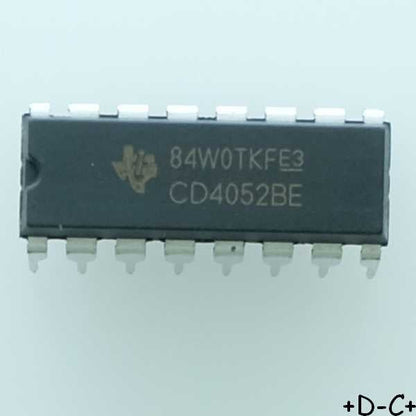 CD4052BE 2-channel, 4:1 analog switch DIP-16 Texas RoHS