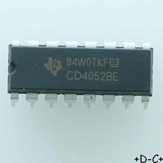 CD4052BE 2-channel, 4:1 analog switch DIP-16 Texas RoHS
