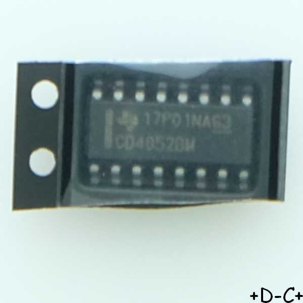 CD4052BM 2-channel general-purpose multiplexer SO-16 Texas RoHS