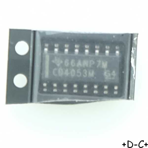 CD4053BM 3-channel analog multiplexer SO-16 Texas RoHS