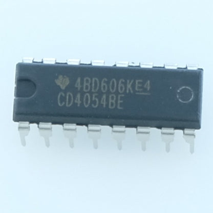 CD4054BE CMOS 4-segment Liquid-Crystal Display driver DIP-16 Texas