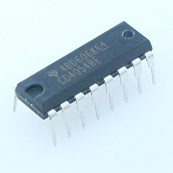 CD4054BE CMOS 4-segment Liquid-Crystal Display driver DIP-16 Texas