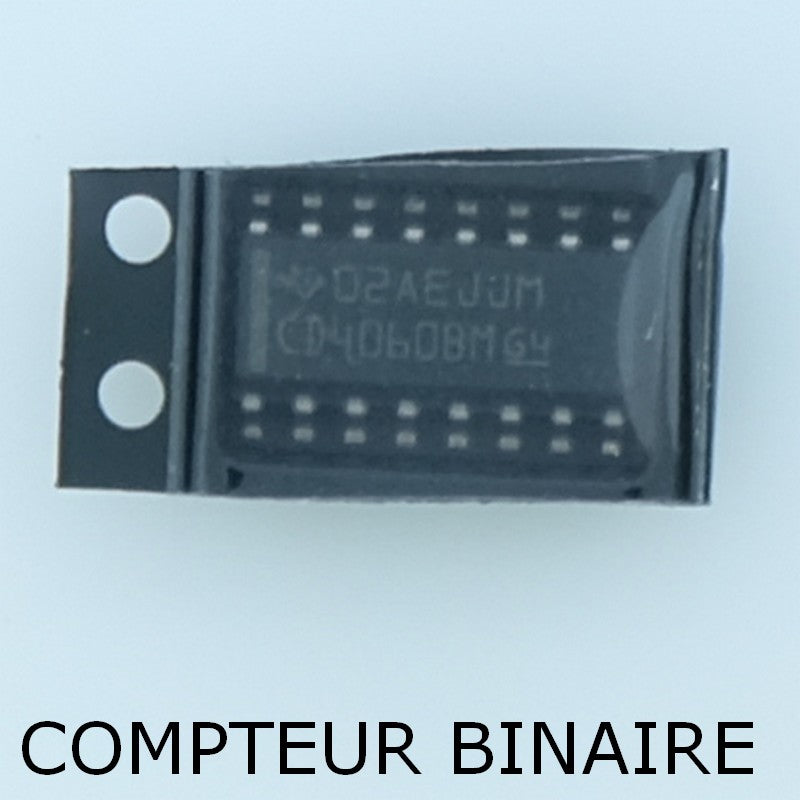 CD4060BM CMOS Compteur binaire 14 bits SO-16 Texas - Distri-Compo
