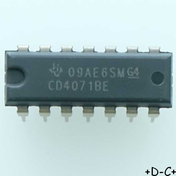 CD4071BE CMOS Quad 2-Input OR Gate DIP-14 Texas - Distri-Compo