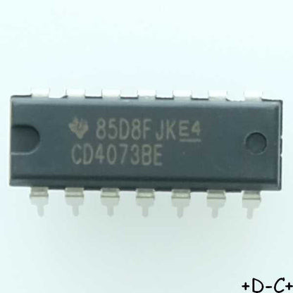 CD4073BE CMOS Triple 3-Input AND Gate DIP-14 Texas RoHS