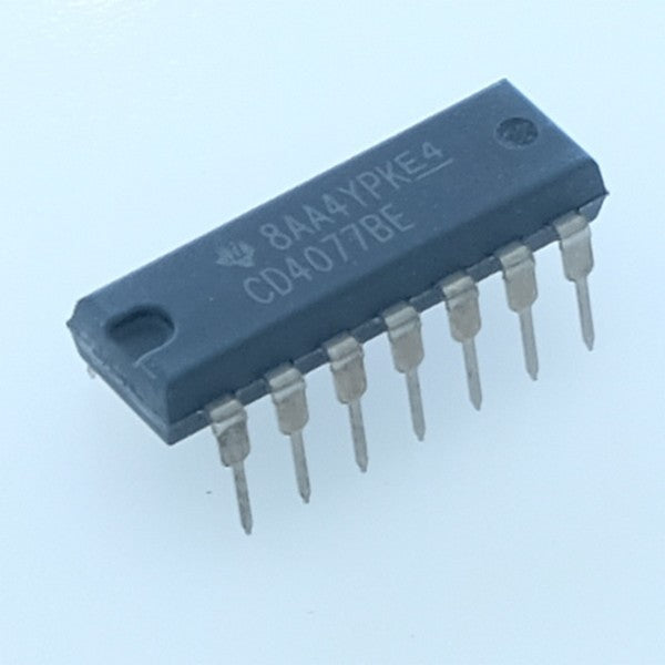 CD4077BE CMOS Quad Exclusive-NOR Gate DIP-14 Texas