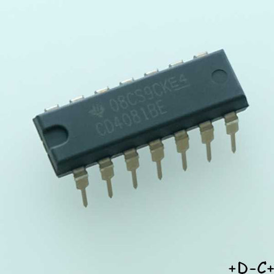 CD4081BE CMOS Quad 2-Input AND Gate DIP-14 Texas RoHS