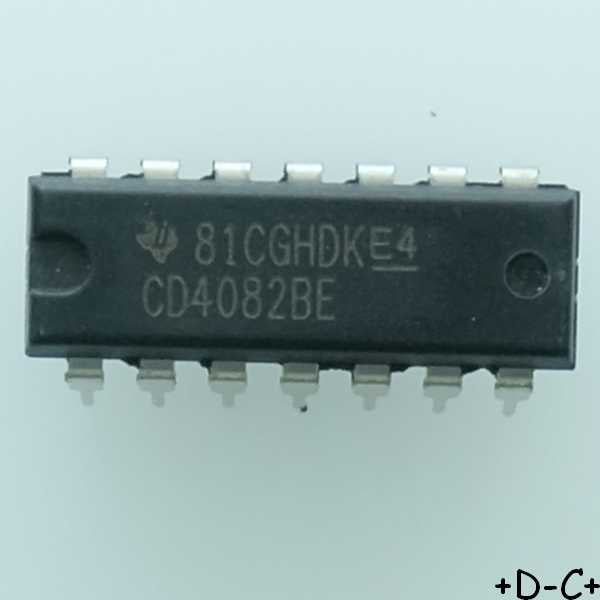 CD4082BE CMOS Dual 4-Input AND Gate DIP-14 Texas - Distri-Compo