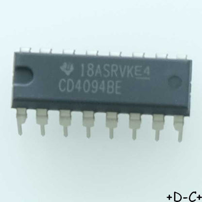 CD4094BE CMOS 8-Stage Shift-and-Store Bus Register DIP-16 Texas RoHS