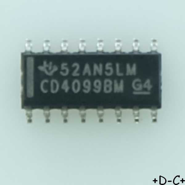 CD4099BM CMOS 8-Bit Addressable Latch SOIC-16 Texas RoHS