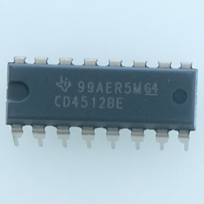CD4512BE CMOS 8-Channel Data Selector DIP-16 Texas