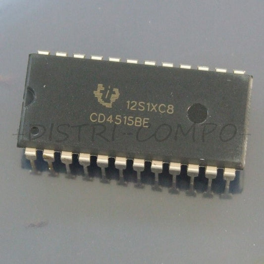 CD4515BE CMOS D‚codeur d‚multiplexeur DIP-24 Texas RoHS