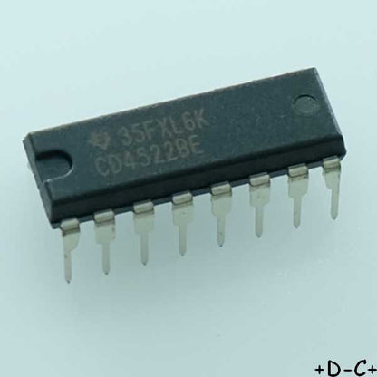 CD4522BE Programmable 4-bit BCD down counter DIP-16 Texas RoHS