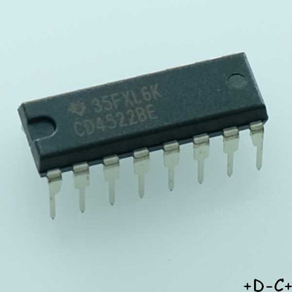 CD4522BE Programmable 4-bit BCD down counter DIP-16 Texas RoHS
