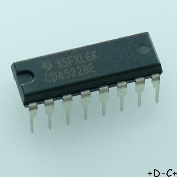 CD4522BE Programmable 4-bit BCD down counter DIP-16 Texas - Distri-Compo