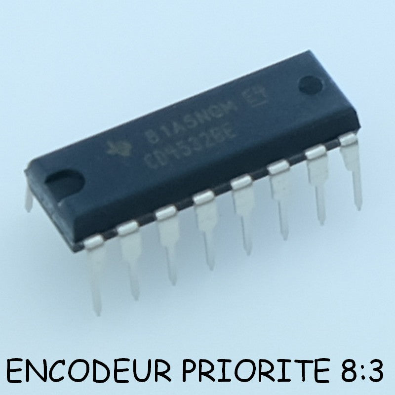 CD4532BE CMOS Encodeur priorité 8:3 DIP-16 Texas Instruments