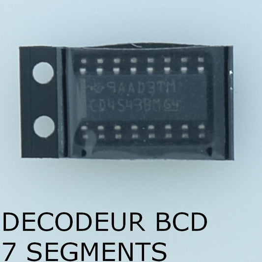 CD4543BM CMOS BCD-to-Seven-Segment Latch SO-16 Texas - Distri-Compo