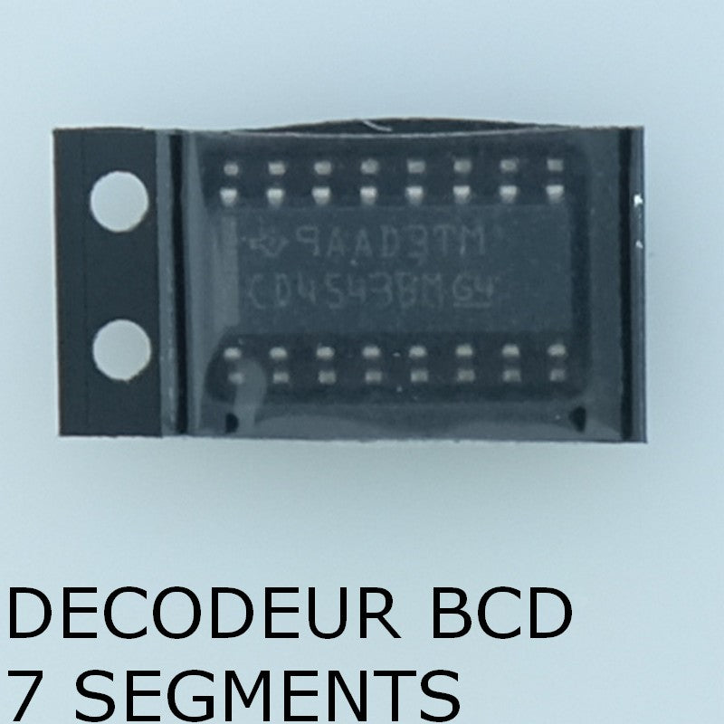 CD4543BM CMOS BCD-to-Seven-Segment Latch SO-16 Texas - Distri-Compo
