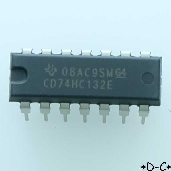 CD74HC132E NAND Gate 4-Element 2-IN DIP-14 Texas