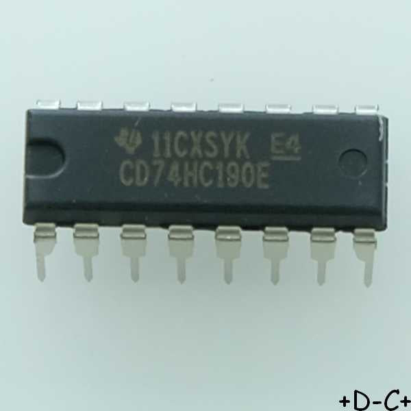 CD74HC190E Presettable synch BNC DIP-16 Texas
