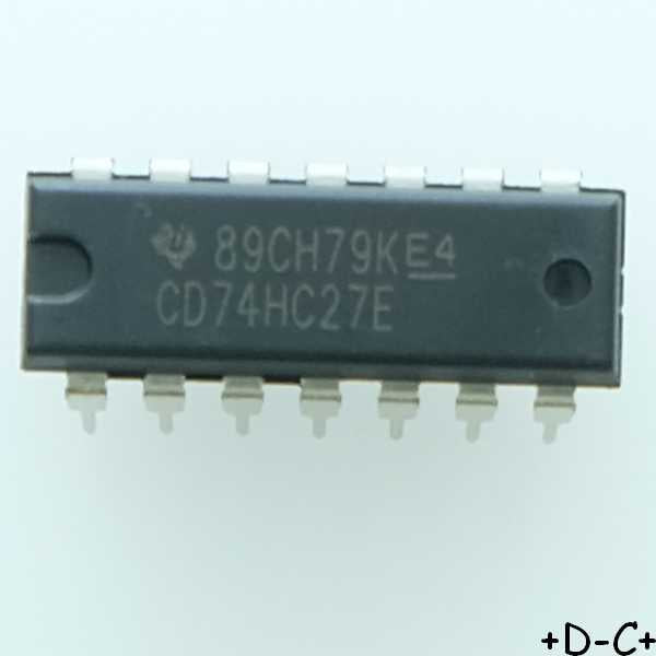 CD74HC27E NOR Gate 3-Element 3-IN DIP-14 Texas RoHS