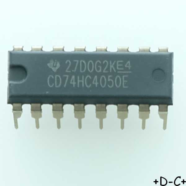CD74HC4050E Hex Non-Inverting Buffers DIP-16 Texas