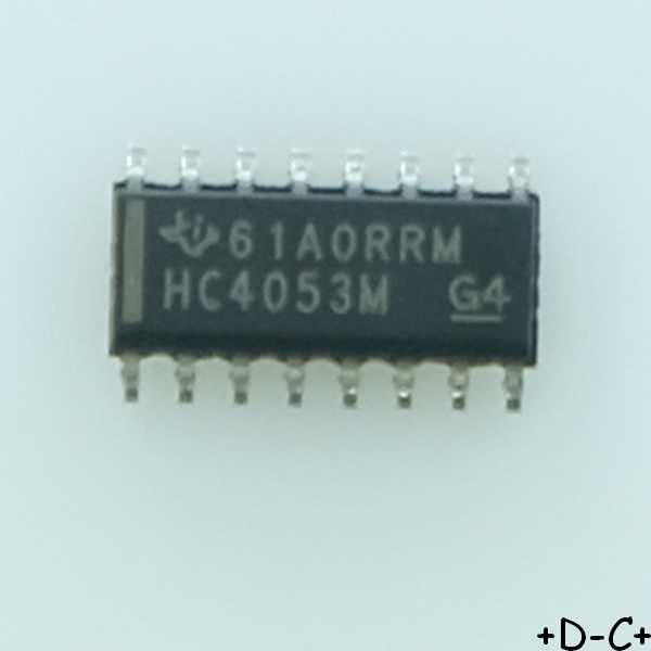 CD74HC4053M 3-channel analog switch SO-16 Texas RoHS - Distri-Compo