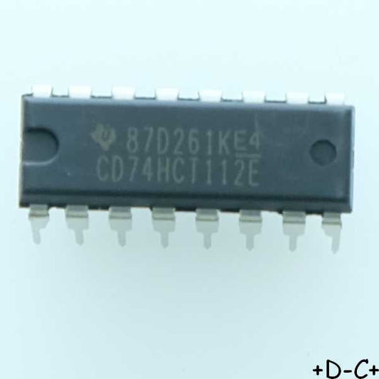 CD74HCT112E Dual Negative-Edge-Triggered J-K Flip-Flops DIP-16 Texas