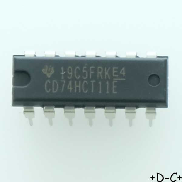 CD74HCT11E CMOS Logic Triple 3-Input AND Gates DIP-14 Texas RoHS