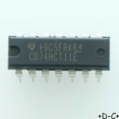 CD74HCT11E CMOS Logic Triple 3-Input AND Gates DIP-14 Texas RoHS