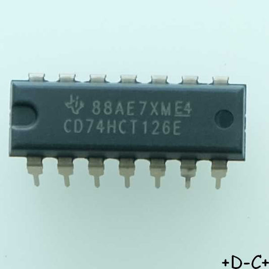 CD74HCT126E Quad Buffer Three-St DIP-16 Texas RoHS