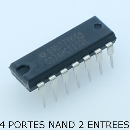 CD74HCT132E Quad 2-Input NAND Schmitt DIP-14 Texas - Distri-Compo