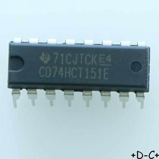 CD74HCT151E Multiplexeur DIP-16 Texas RoHS
