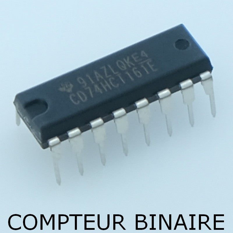 CD74HCT161E Compteur binaire DIP-16 Texas - Distri-Compo