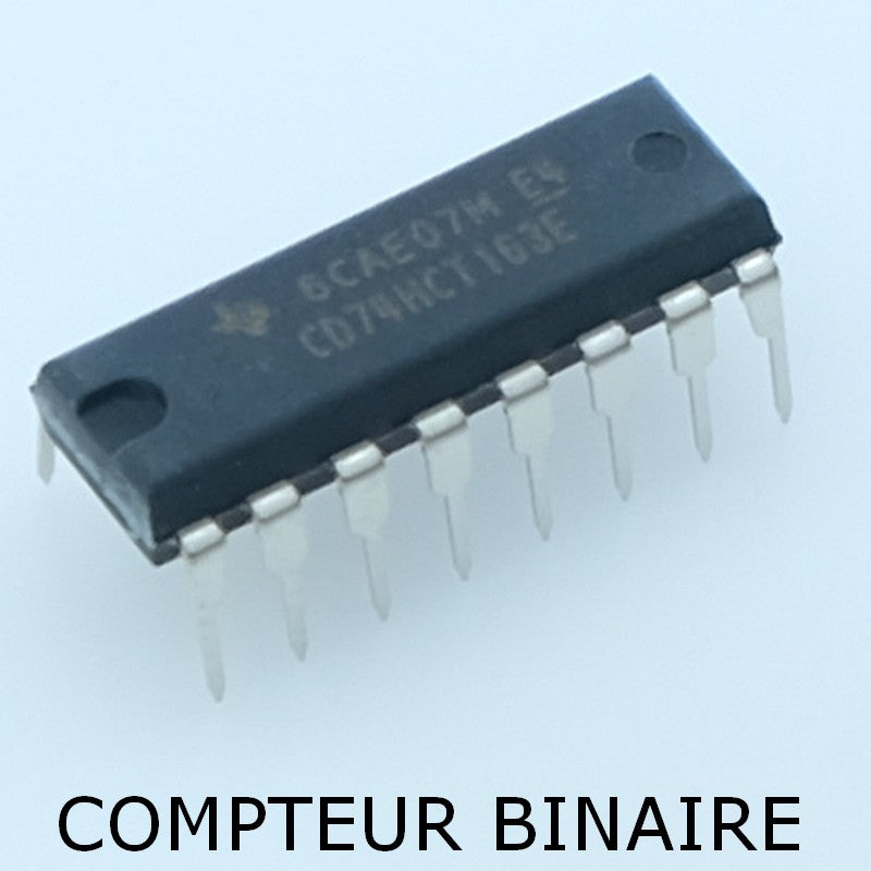 CD74HCT163E Compteur binaire synchrone DIP-16 Texas - Distri-Compo