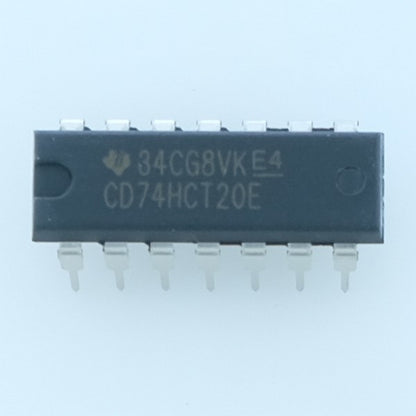 CD74HCT20E CMOS Logic Dual 4-Input NAND Gates DIP-14 Texas