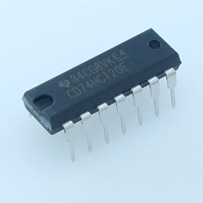 CD74HCT20E CMOS Logic Dual 4-Input NAND Gates DIP-14 Texas