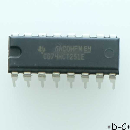 CD74HCT251E 8-Input Multiplexer, Three-State DIP-16 Texas